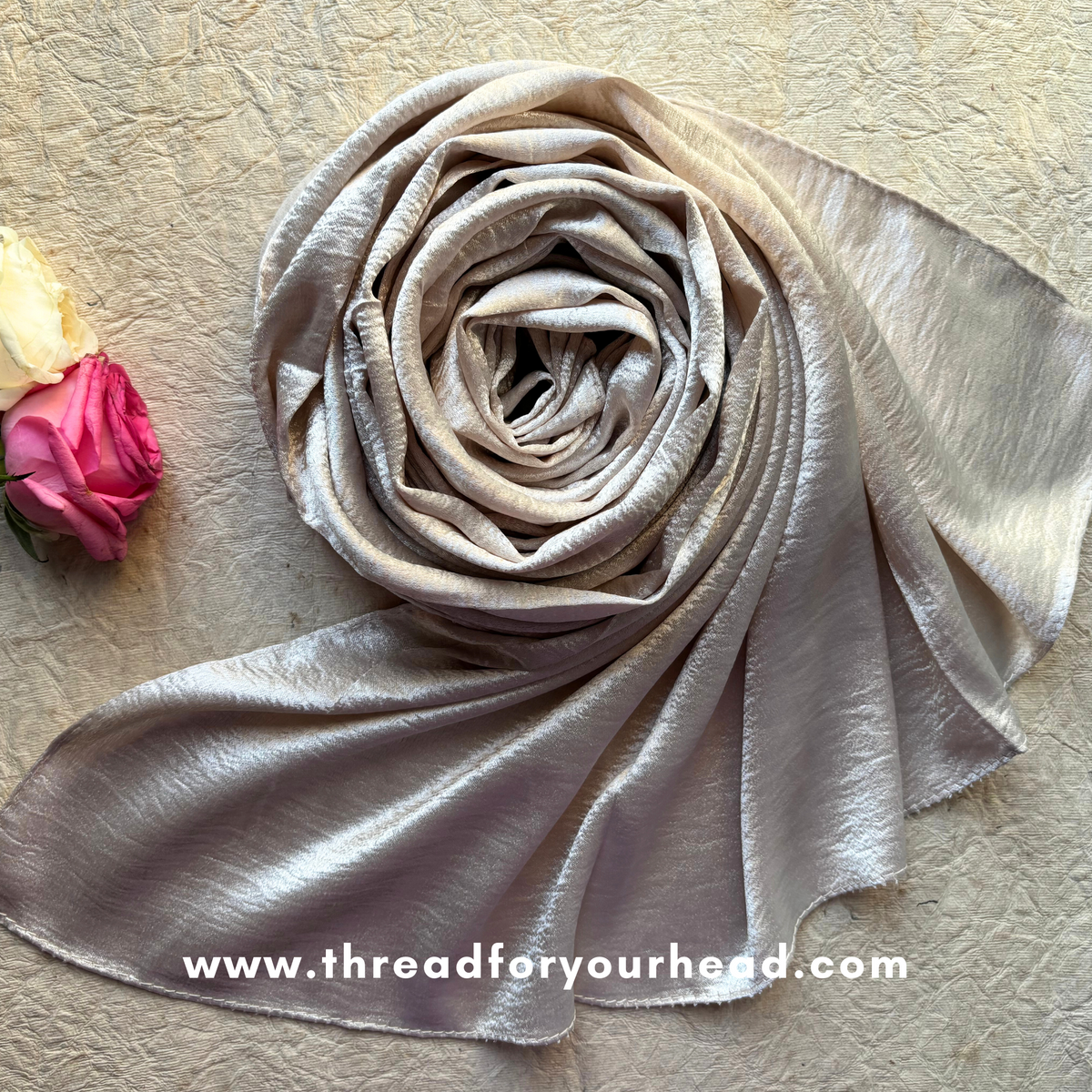 Pearl silver - Marble Satin