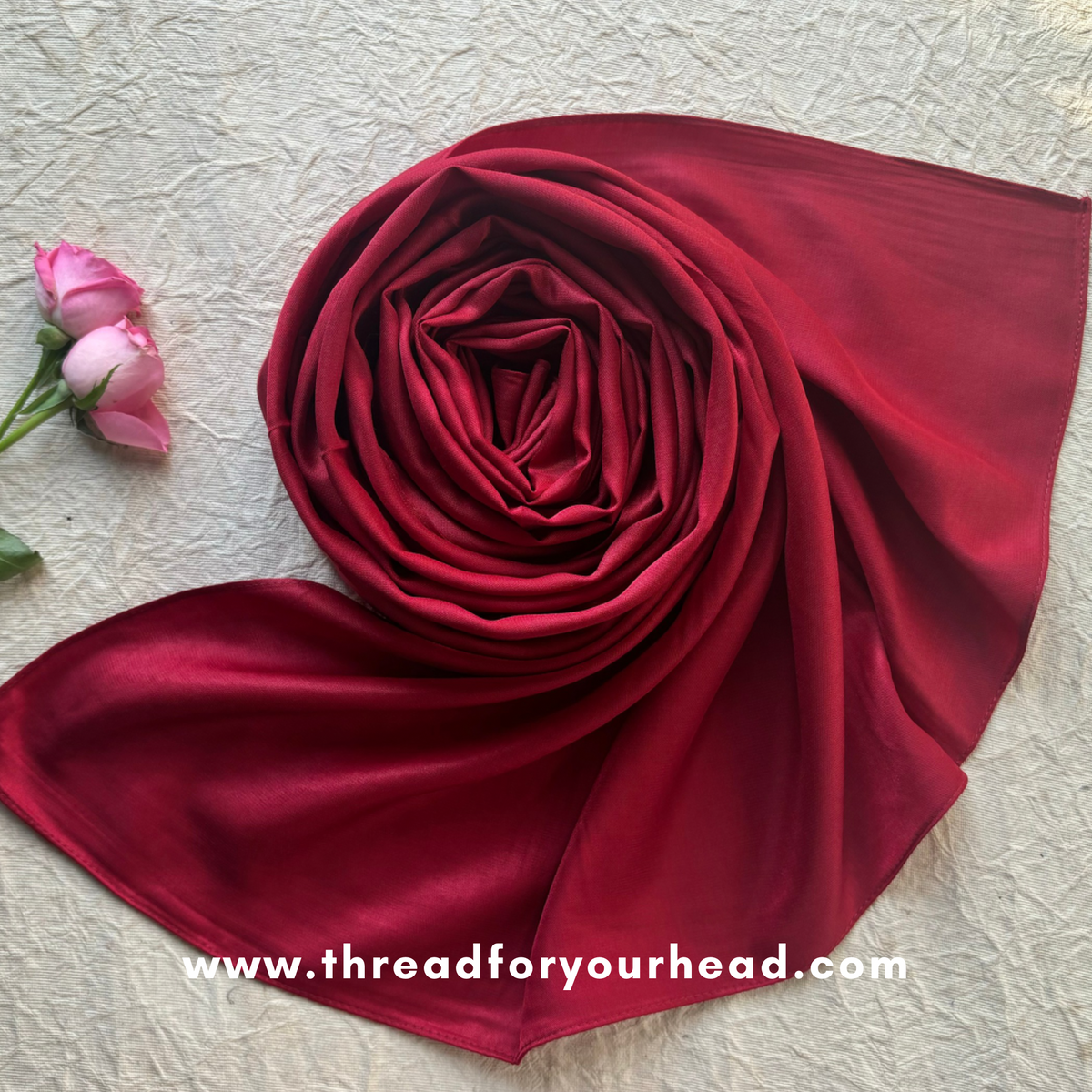 Maroon- Turkish Modal Hijab
