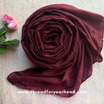 Maroon- Soft Cotton hijab