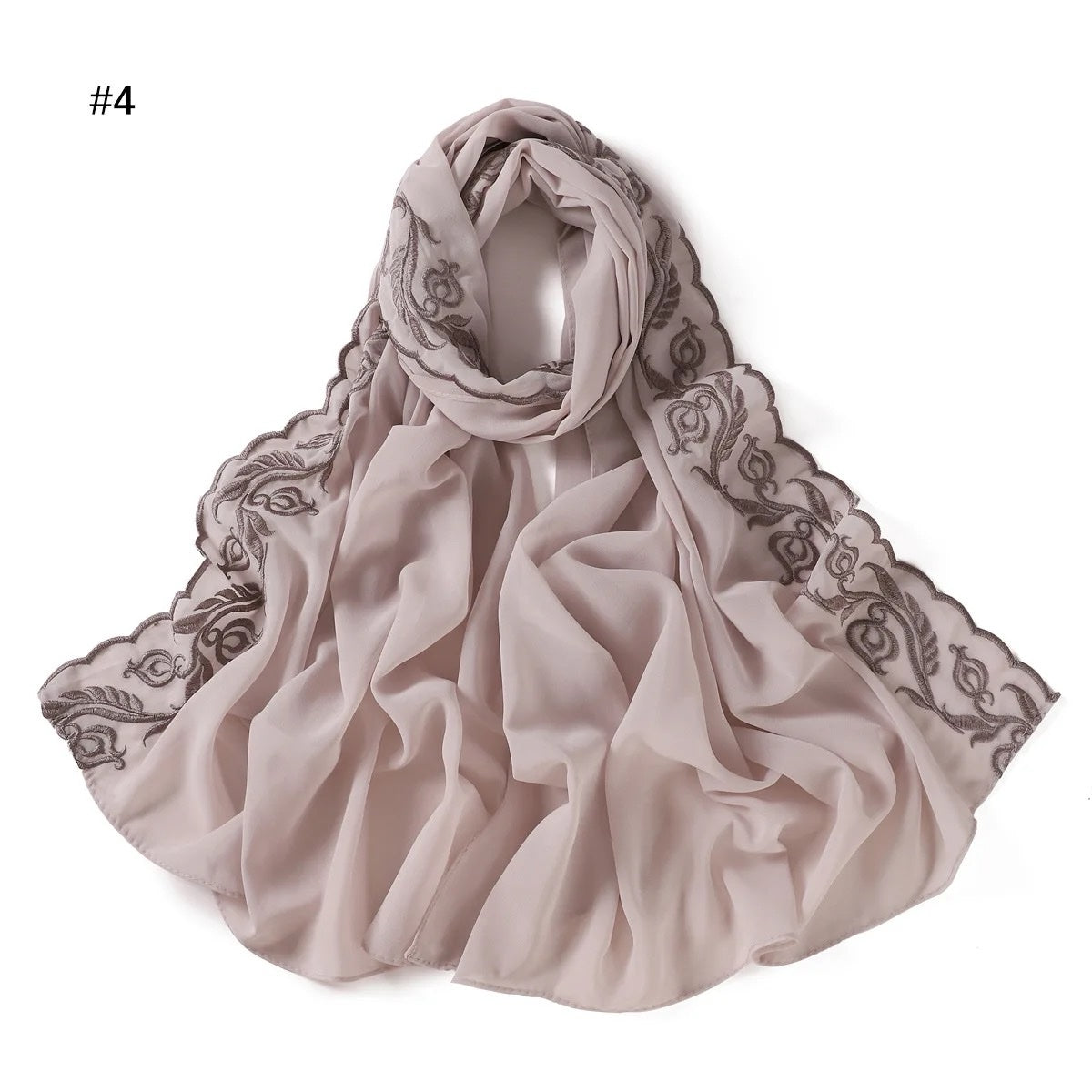 Lace chiffon- Slate grey