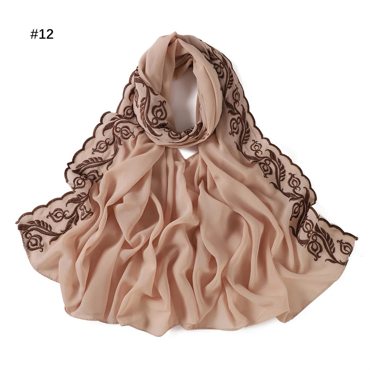 Lace chiffon- Caramel