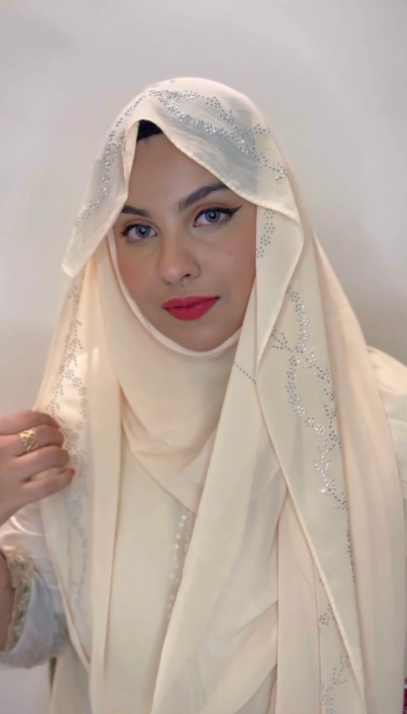Light gold- Luxury Hijab