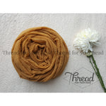 crinkle cotton hijab- mustard