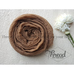 crinkle cotton hijab - caramel