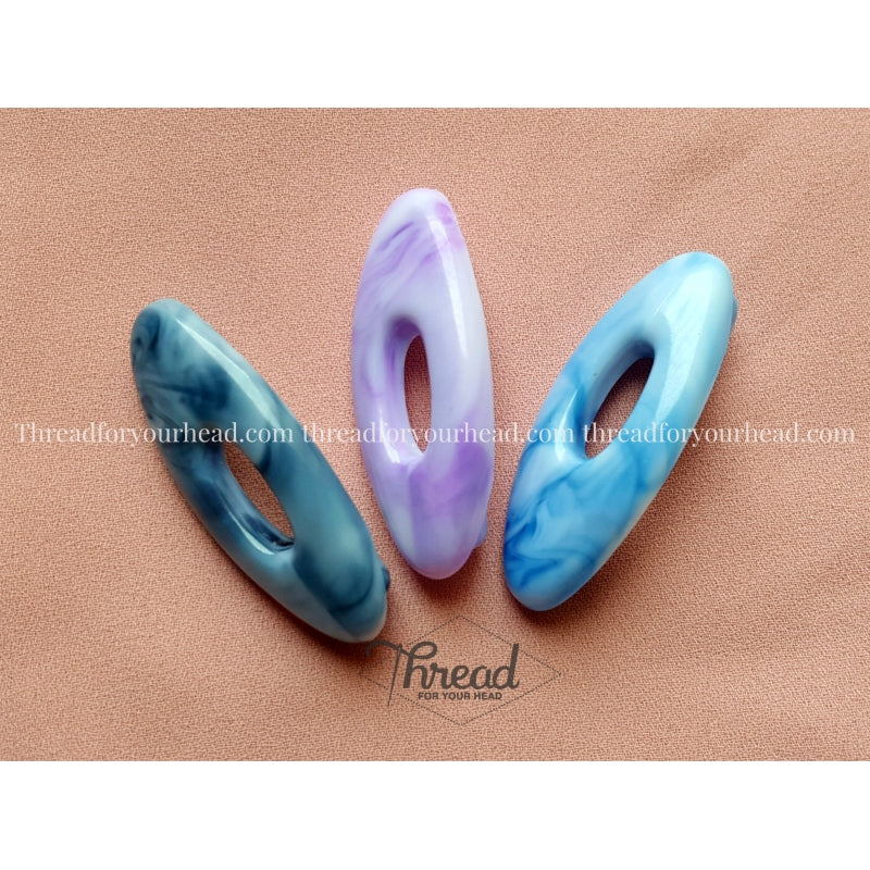 marble safety pins : set of 3