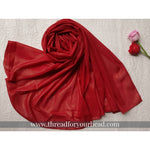Bride Red - Metallic Georgette