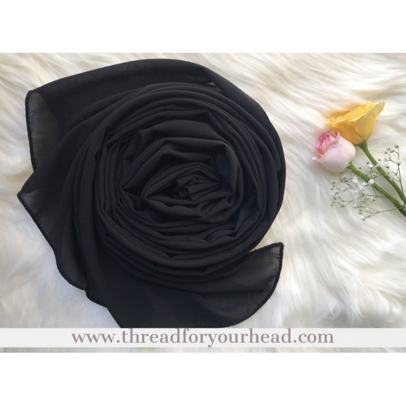 PREMIUM GEORGETTE - BLACK