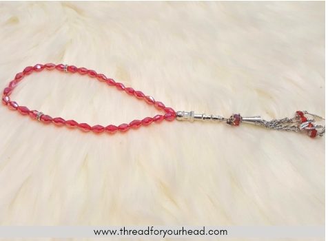 Crystal Tasbeeh - Ruby