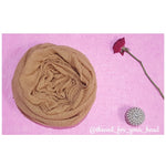 crinkled cotton hijab- honey