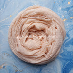 Crinkled cotton hijab- light nude