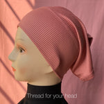 Rose pink - ribbed jersey cap