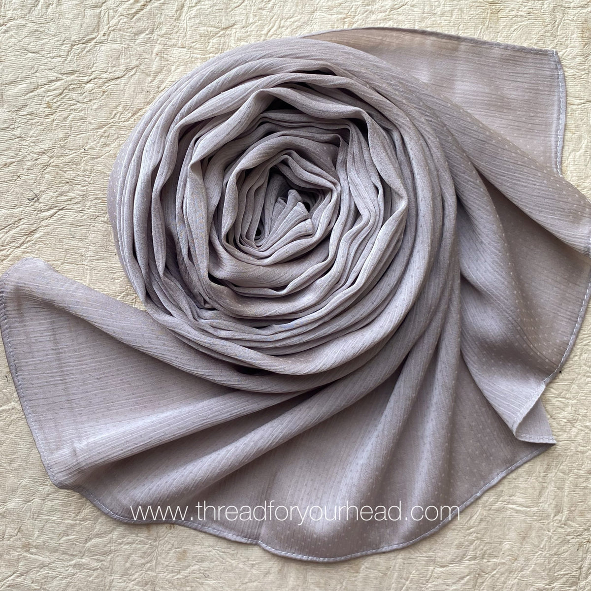 Molten grey- texture silk