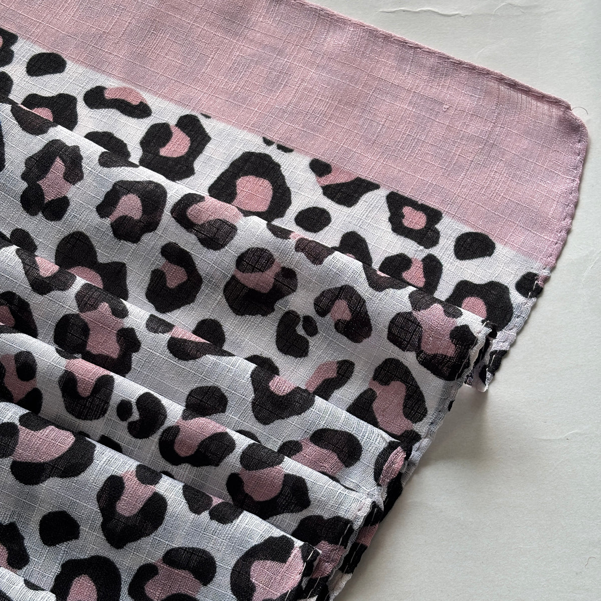 Leopard Printed Cotton -Pink