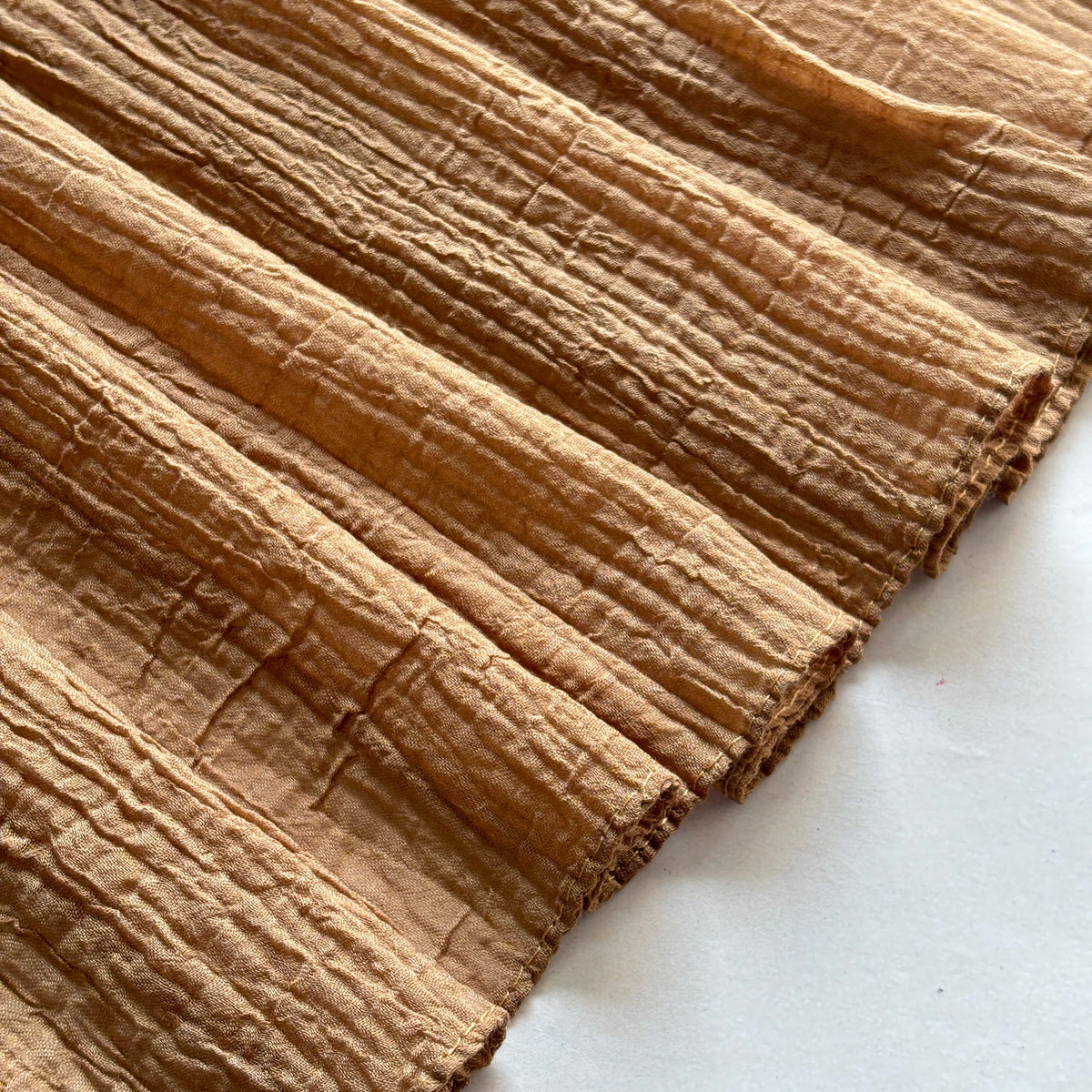 Feather Cotton Hijab - Wheat