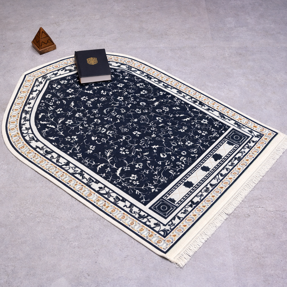 Turkish Prayer Mat - Black
