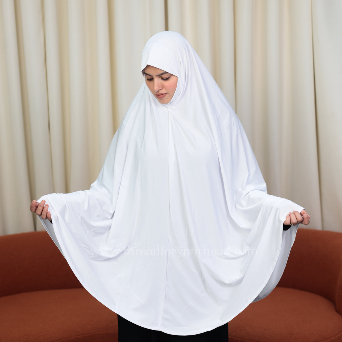 Soft Stretch Makhna - White