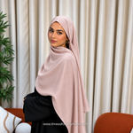 Premium Satin Hijab - Mauve Pink