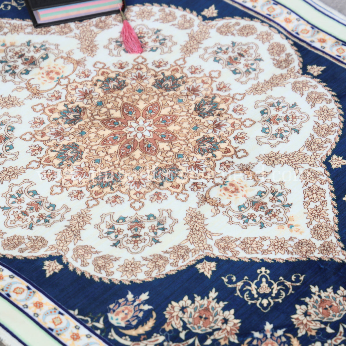 Turkish Prayer Mat - Navy