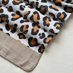 Leopard Printed Cotton - Stone Grey