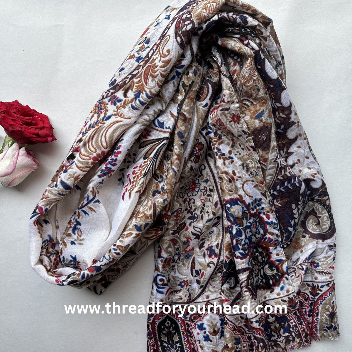 Persian Printed Cotton - Nude