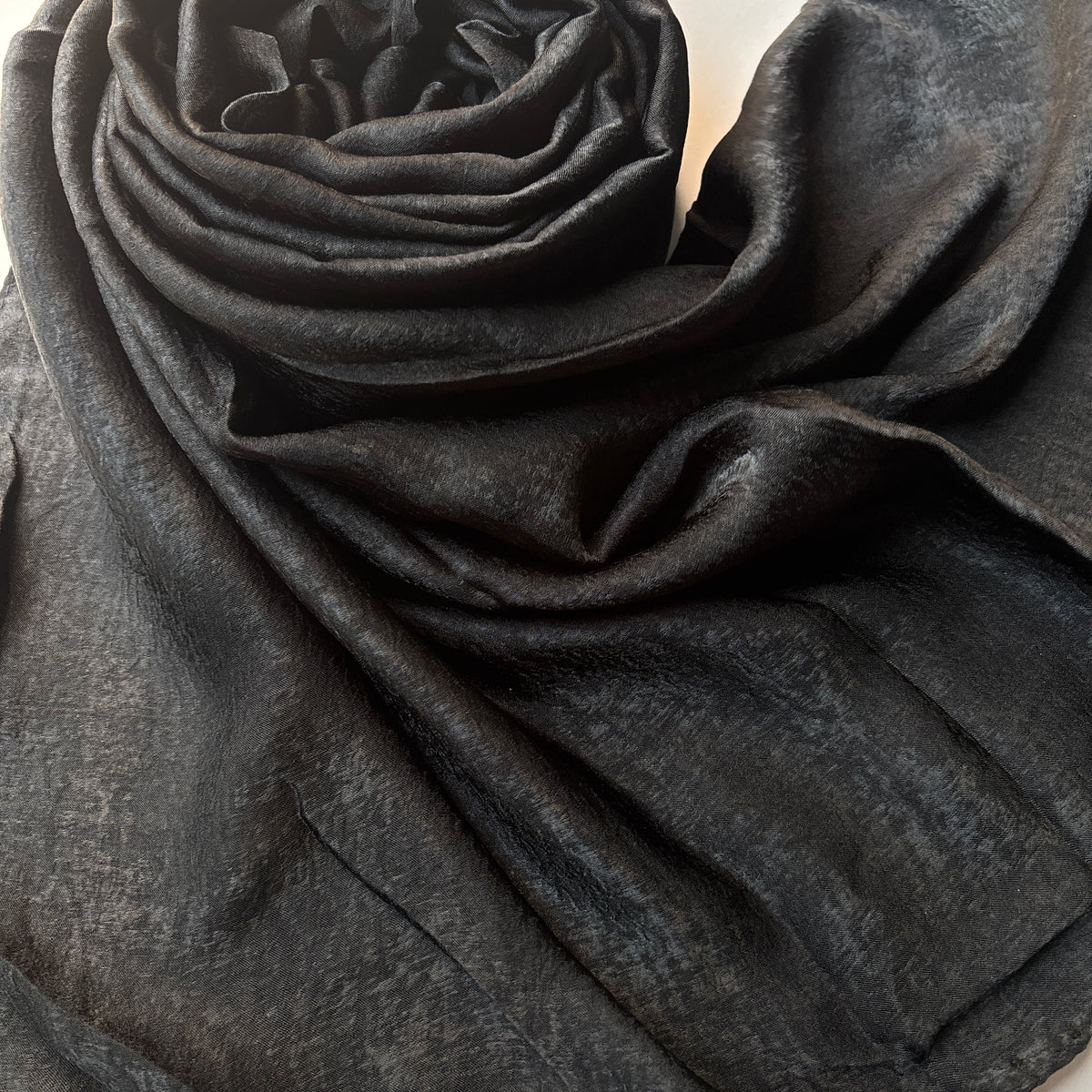 Premium Satin Hijab - Black