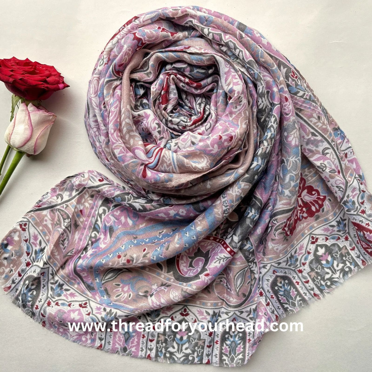 Persian Printed Cotton - Pink