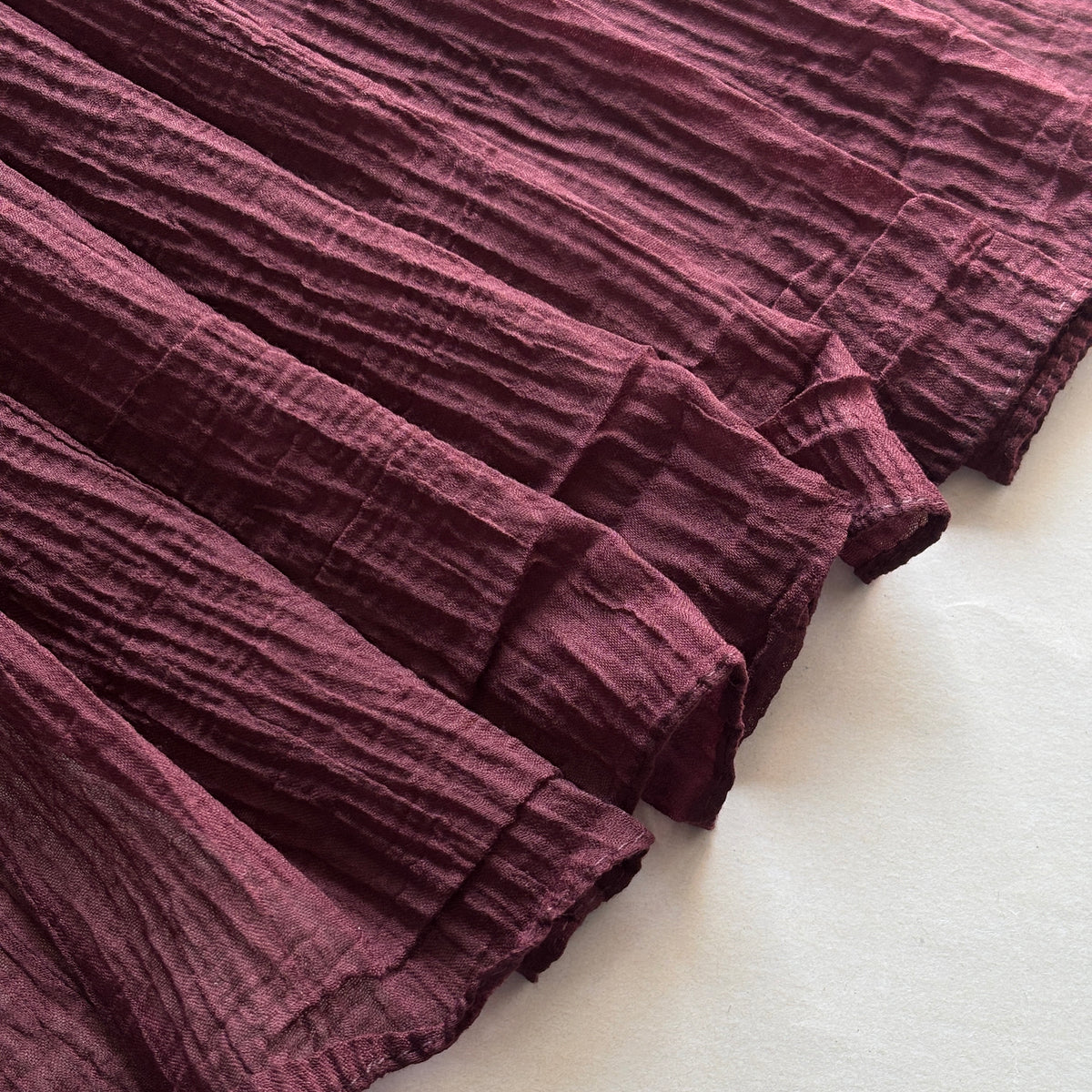 Feather Cotton Hijab - Maroon