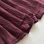 Feather Cotton Hijab - Maroon
