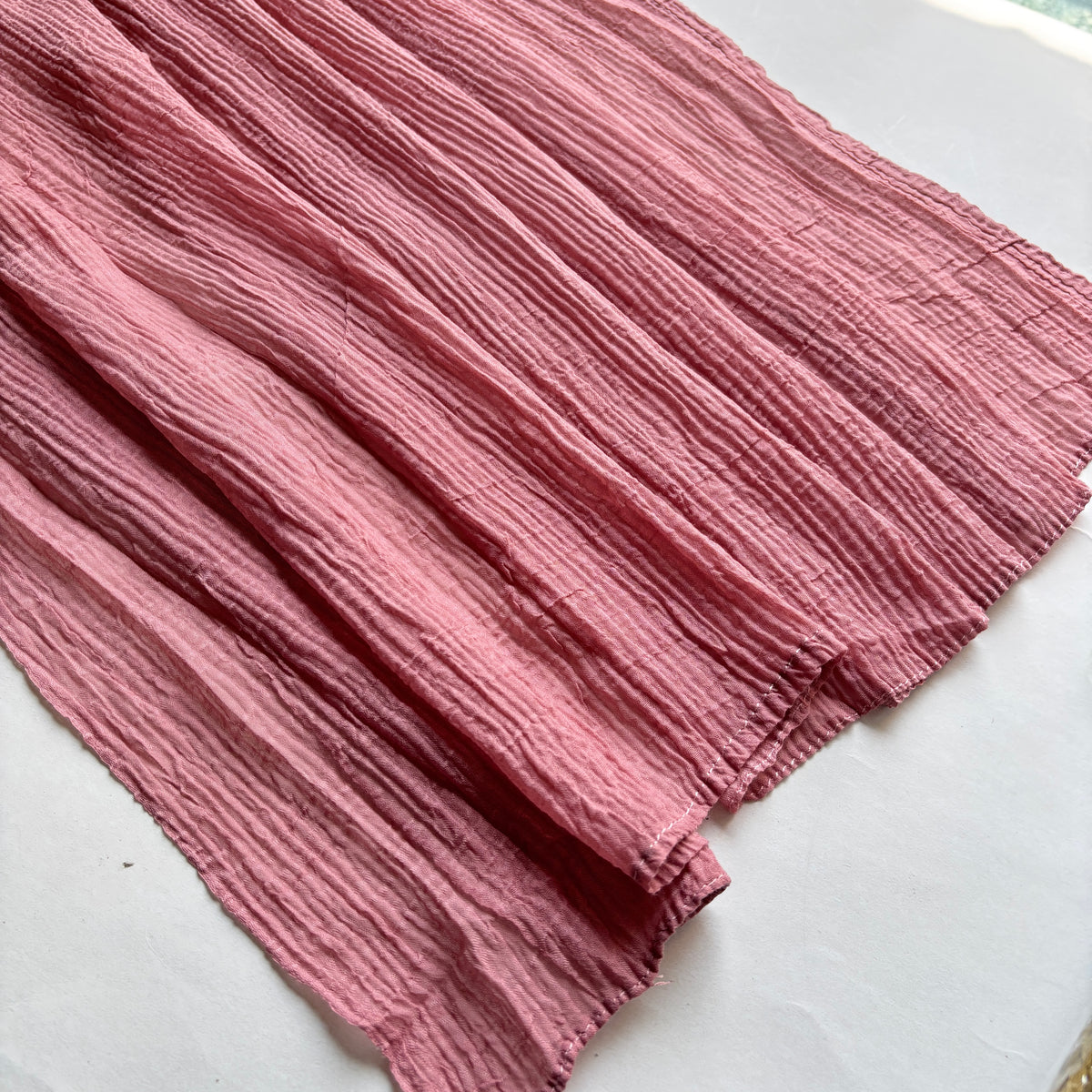 Feather Cotton Hijab - Mauve Pink