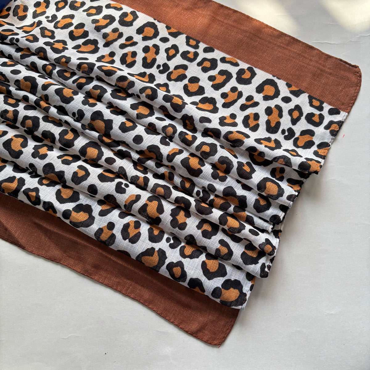 Leopard Printed Cotton - Caramel
