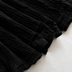 Feather Cotton Hijab - Black
