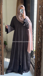 Dark Brown - Basic Texture Abaya