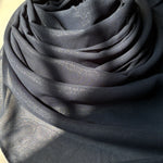 Chiffon Shimmer Hijab - Navy