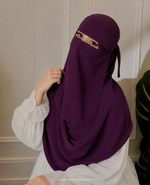 Hijab and Naqab set - Violet