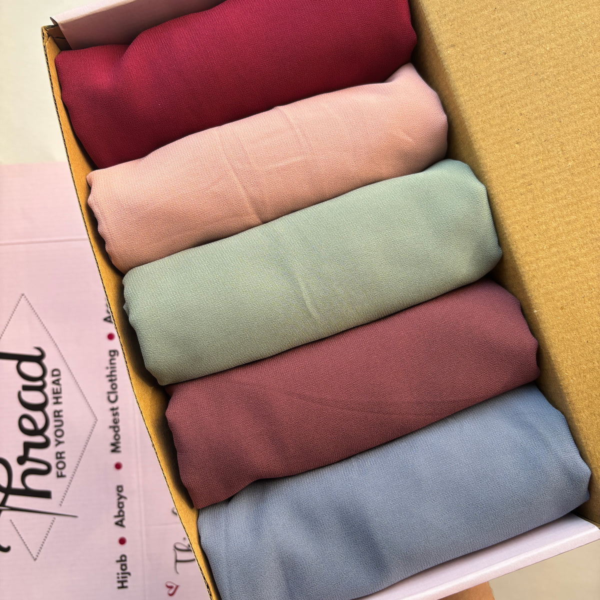 Warda - Hijab box ( Premium Georgette Hijab )