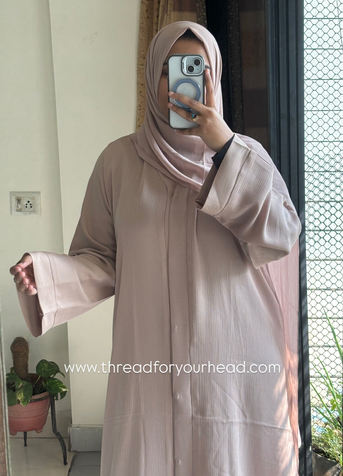 Beige - Basic Esra Abaya
