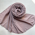 Chiffon Shimmer Hijab - True Grey