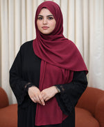 Turkish Satin Hijab- Red