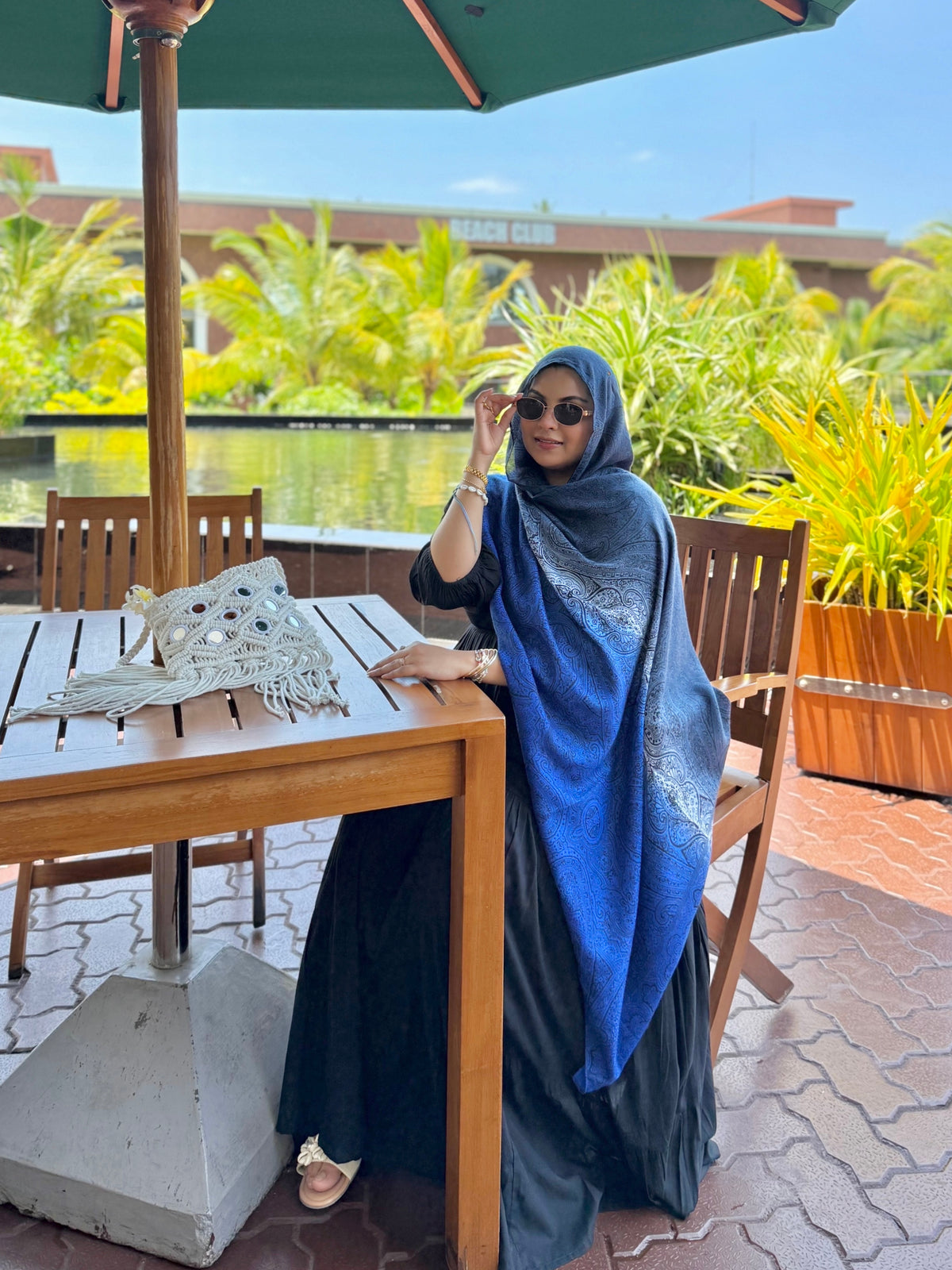 kehkashan- Pashmina printed hijab