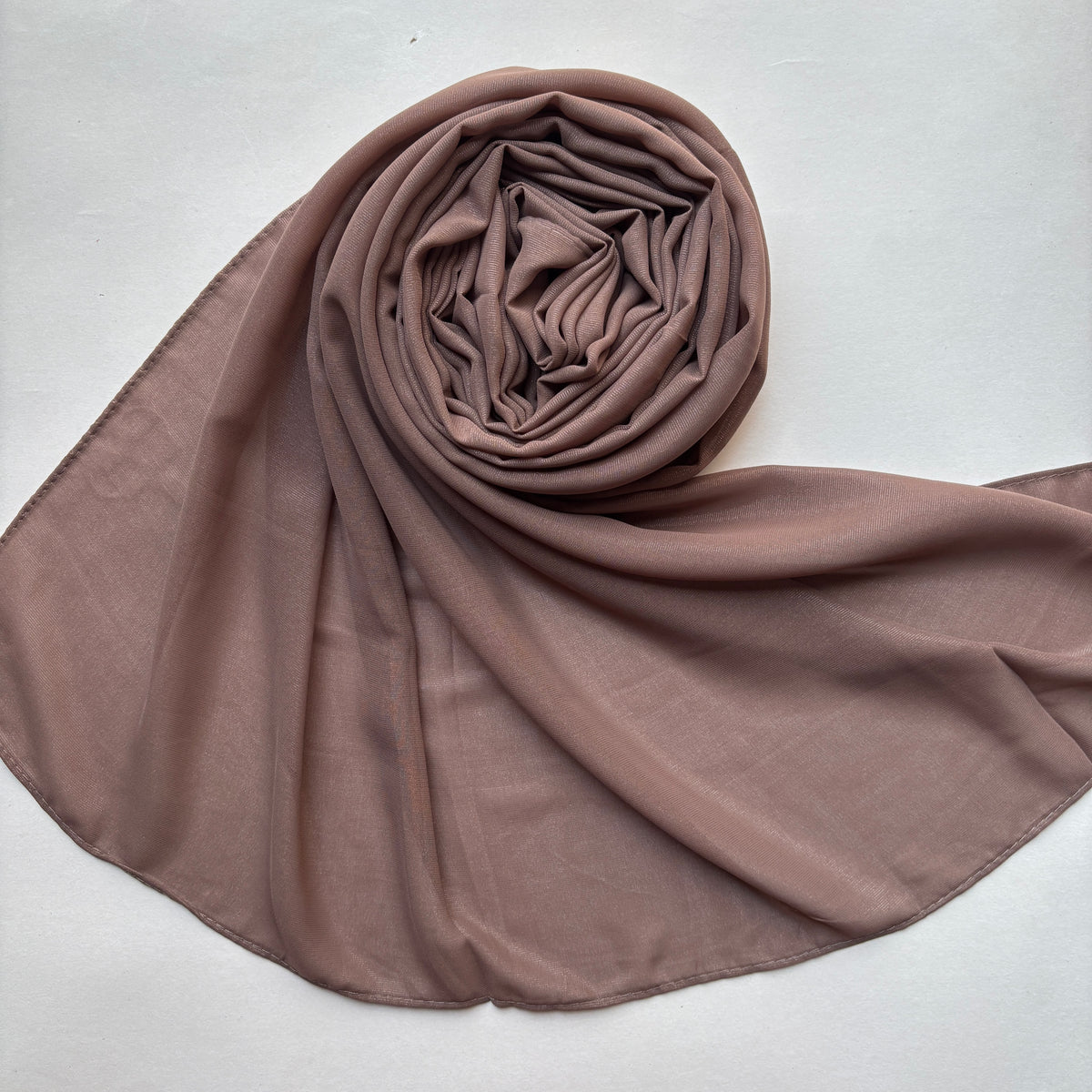 Chiffon Shimmer Hijab - Wheat