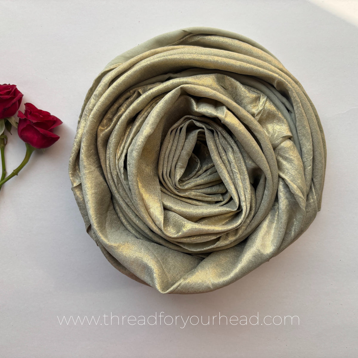 Pistachio -Satin Shimmer Hijab