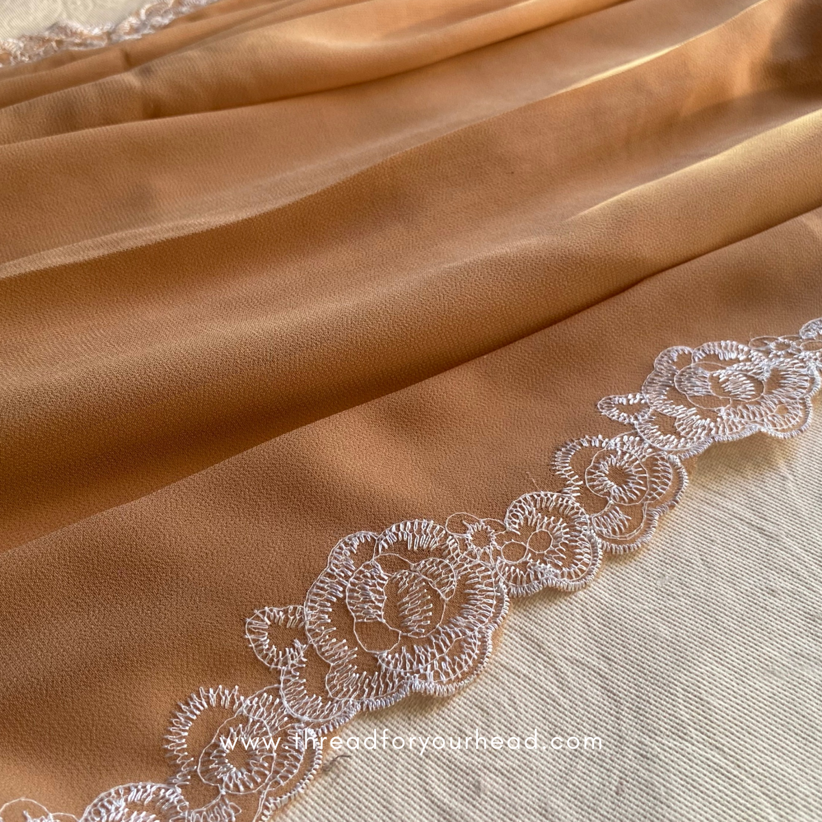 Nude - Rosette Embroided