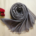 Midnight Grey- Pleated shimmer