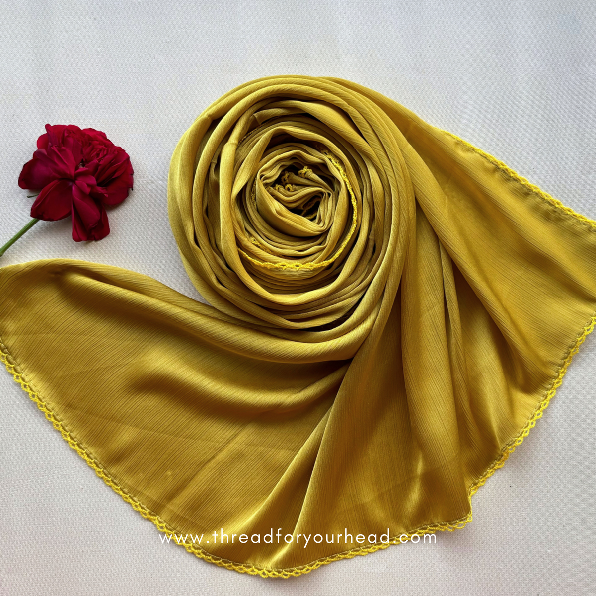 24k gold -Crochet muna satin
