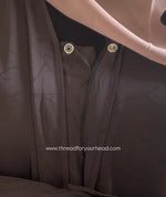 Dark Brown - Basic Texture Abaya
