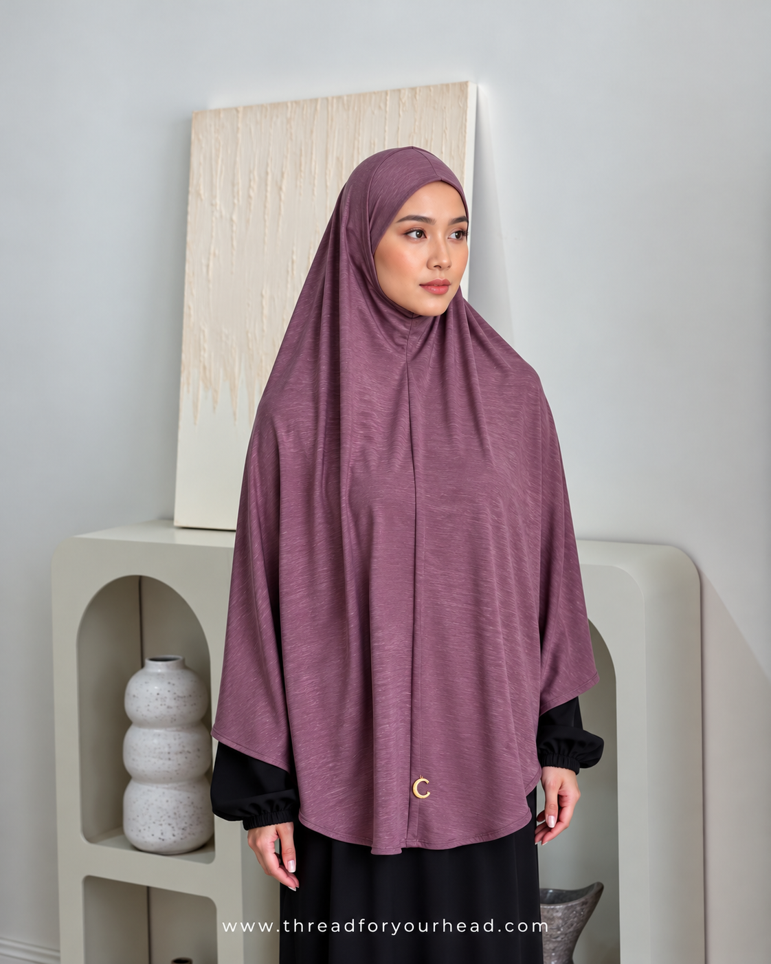 Mauve Pink - Soft Cotton Jersey Chadar