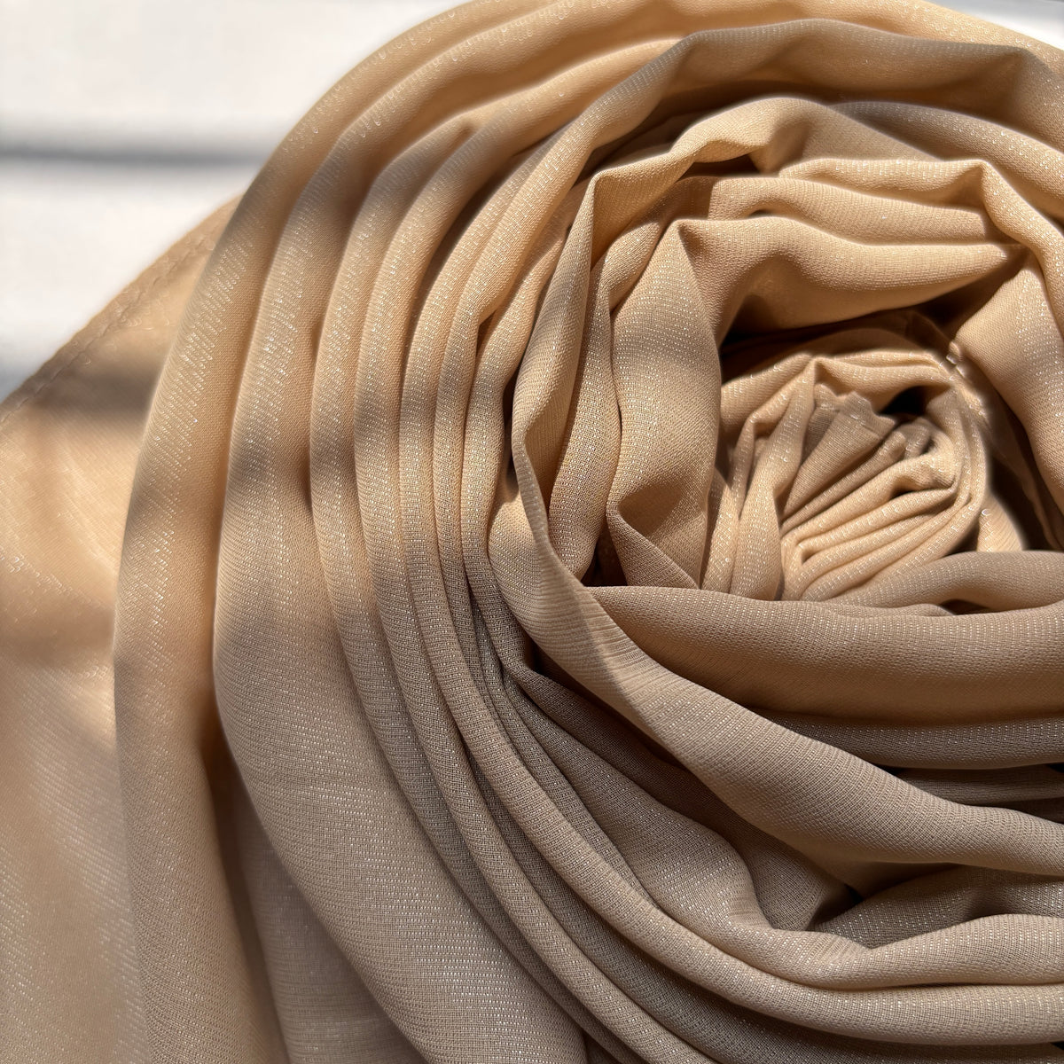 Chiffon Shimmer Hijab - Gold