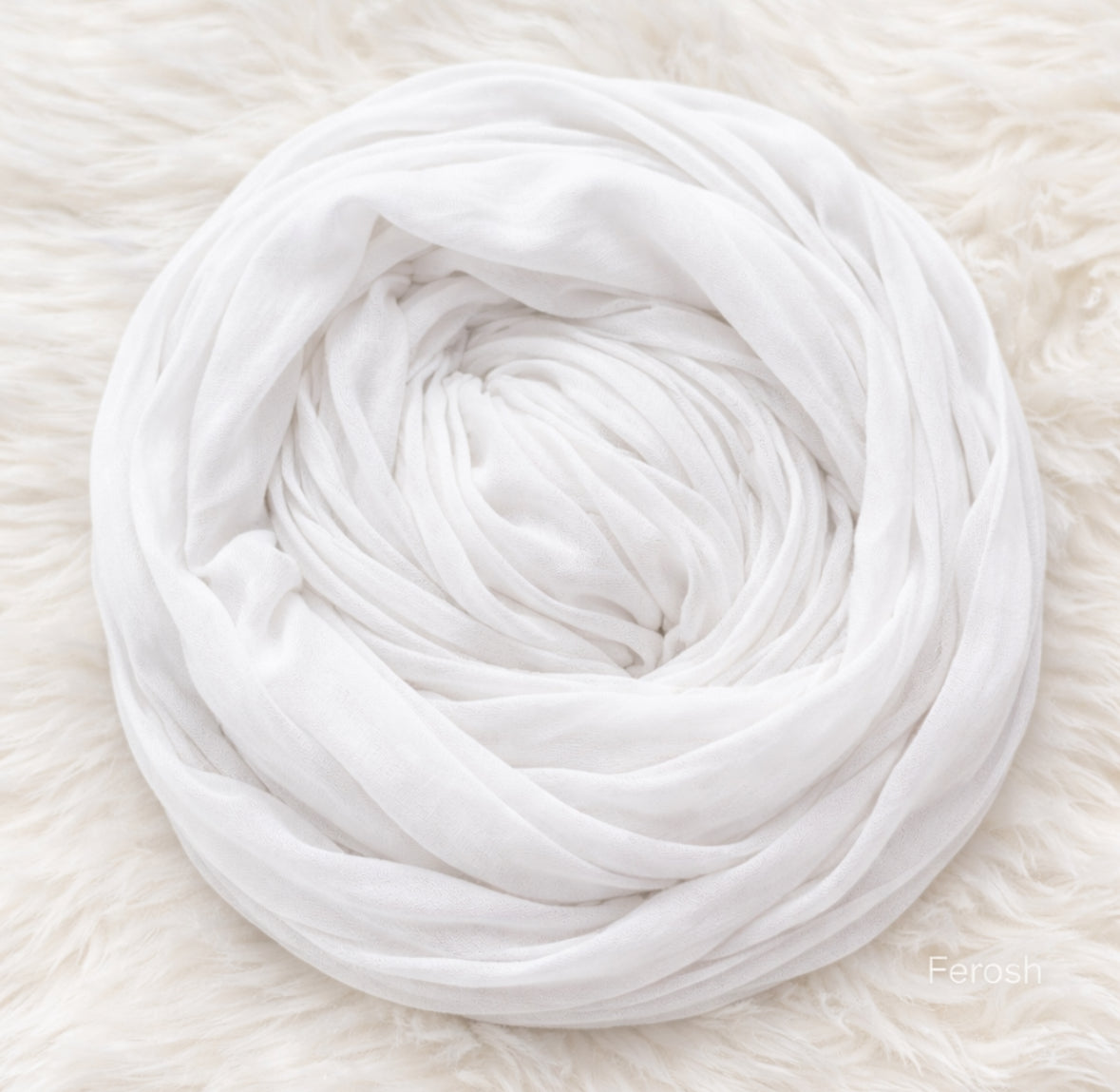 White- Modal cotton hijab