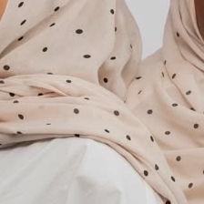 Polka premium modal hijab