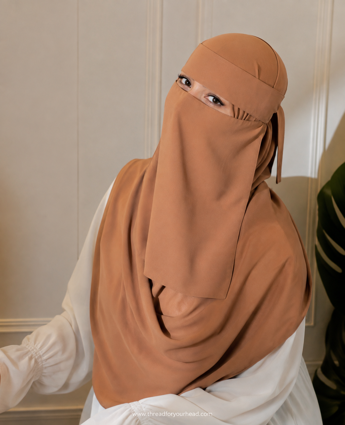 Hijab and Naqab set - Apricot